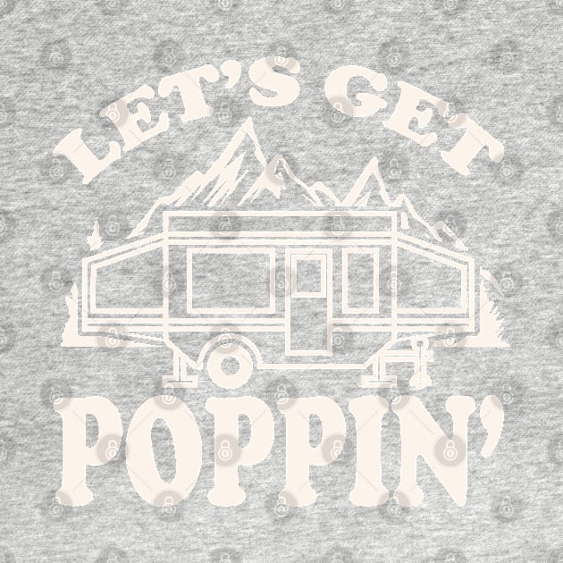 Funny Camping Print RV Popup Camper Print Outdoor Print by Linco